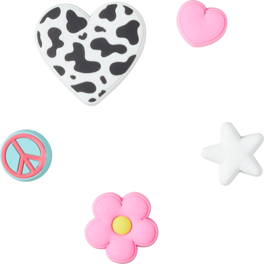 Crocs Girly Icon 5 Pack Jibbitz™ charms Women|Men|Jibbitz™ Charms