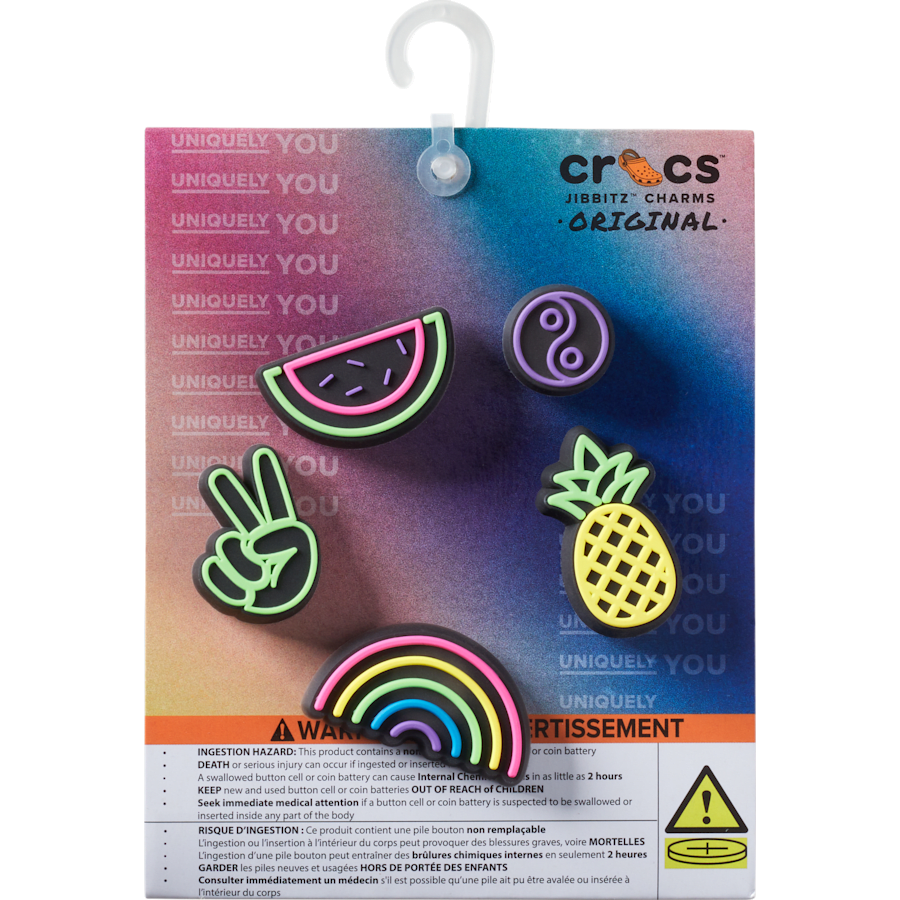 Crocs Lights Up Fun 5 Pack Jibbitz Shoe Charm Women|Men|Jibbitz™ Charms