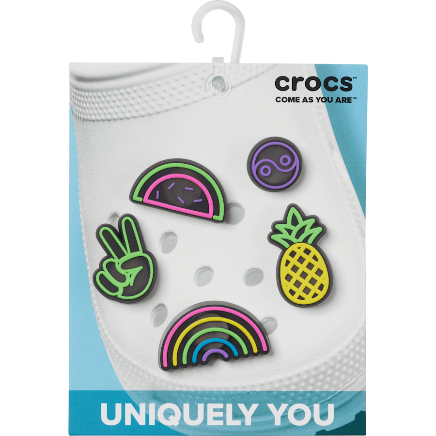 Crocs Lights Up Fun 5 Pack Jibbitz Shoe Charm Women|Men|Jibbitz™ Charms