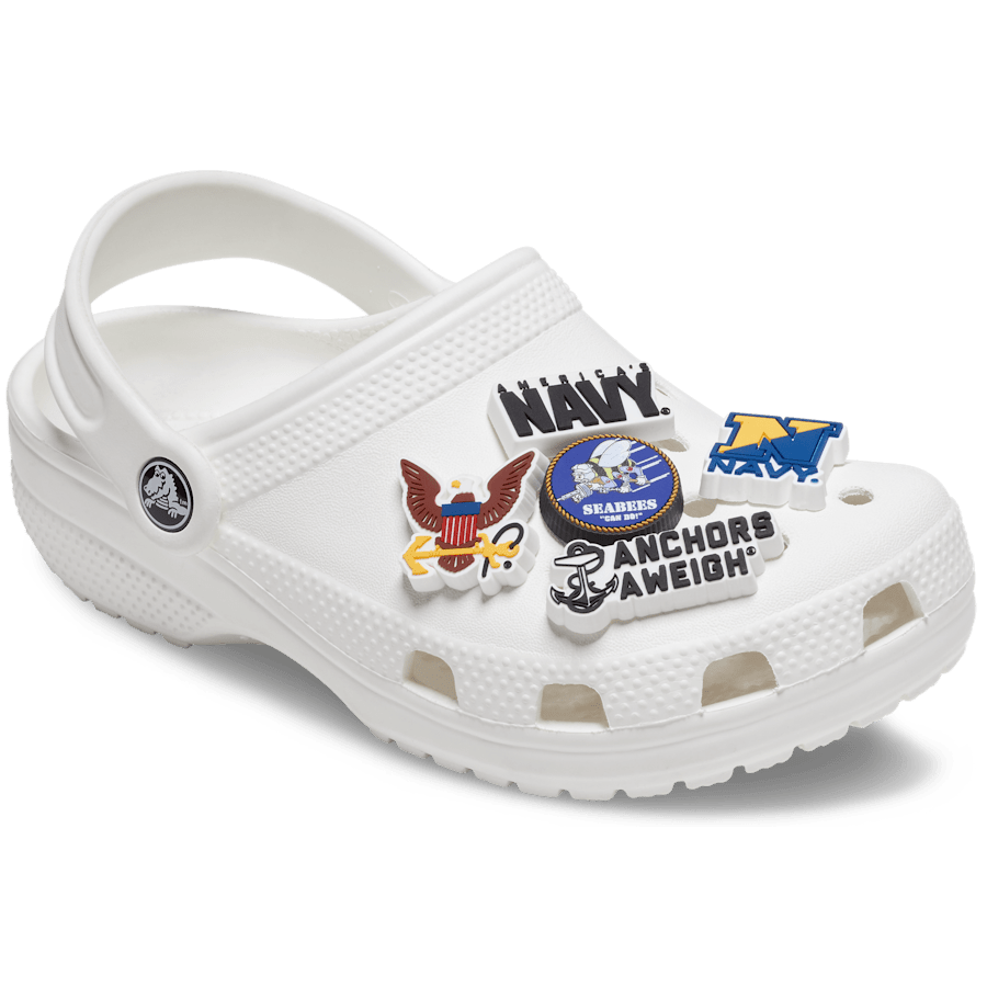 Crocs Armed Forces US Navy 5Pck Jibbitz Shoe Charm Women|Men|Kids|Jibbitz™ Charms