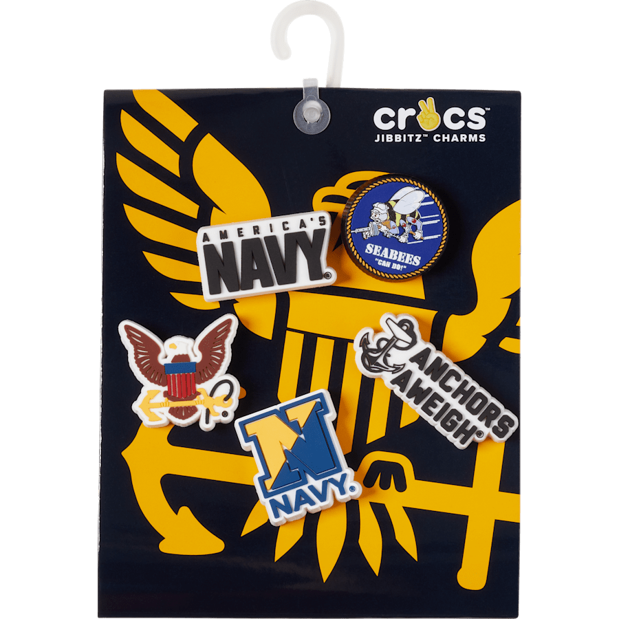 Crocs Armed Forces US Navy 5Pck Jibbitz Shoe Charm Women|Men|Kids|Jibbitz™ Charms