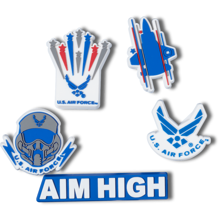 Crocs Armed Forces US Air Force 5Pck Jibbitz Shoe Charm Women|Men|Kids|Jibbitz™ Charms