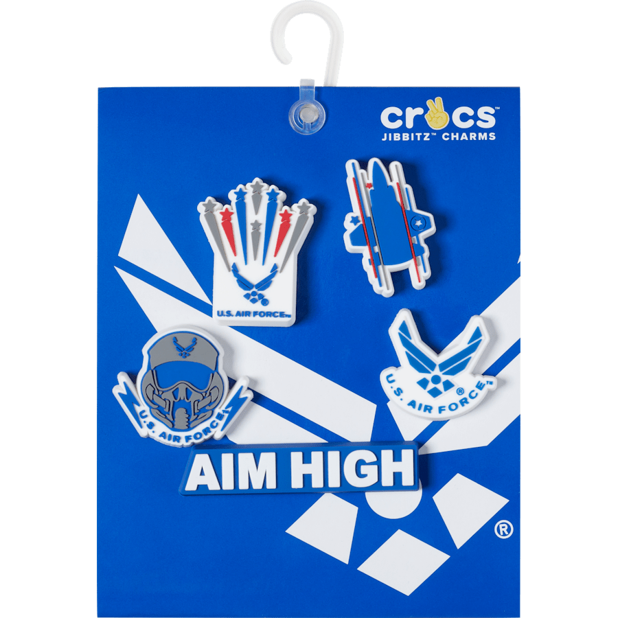 Crocs Armed Forces US Air Force 5Pck Jibbitz Shoe Charm Women|Men|Kids|Jibbitz™ Charms