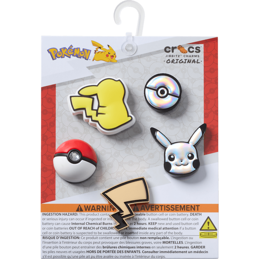 Crocs Elevated Pokemon 5 Pack Jibbitz Shoe Charm Women|Men|Kids|Jibbitz™ Charms