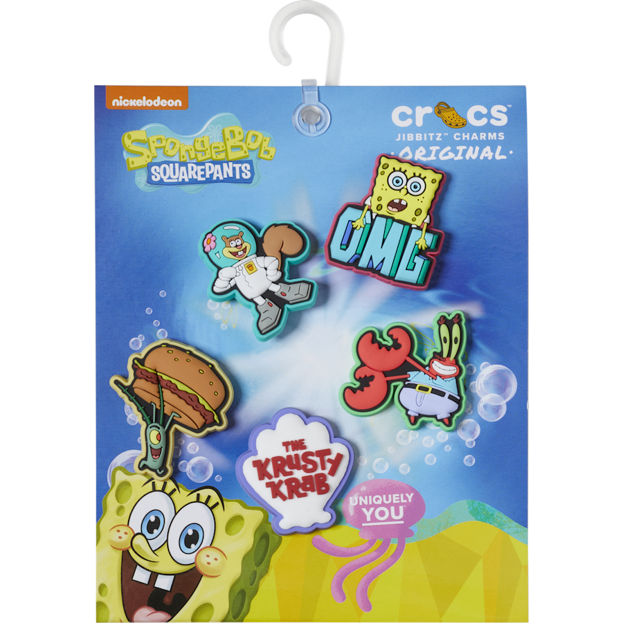 Crocs SpongeBob 5 Pack Jibbitz™ charms Women|Men|Kids|Jibbitz™ Charms