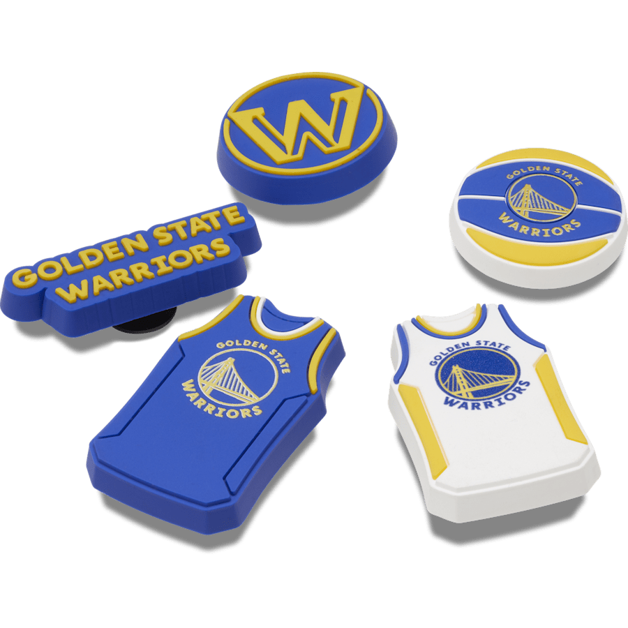 Crocs NBA Golden State Warriors 5 Pack Jibbitz™ charms Women|Men|Jibbitz™ Charms