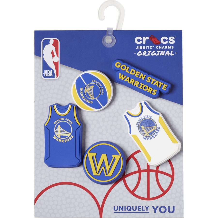 Crocs NBA Golden State Warriors 5 Pack Jibbitz™ charms Women|Men|Jibbitz™ Charms