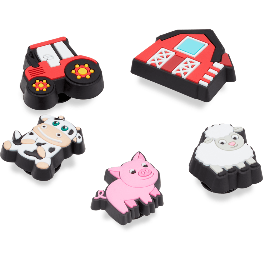 Crocs Cutesey Farm Animal 5 Pack Jibbitz Shoe Charm Women|Men|Kids|Jibbitz™ Charms