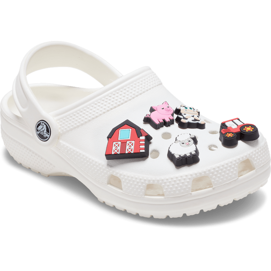 Crocs Cutesey Farm Animal 5 Pack Jibbitz Shoe Charm Women|Men|Kids|Jibbitz™ Charms