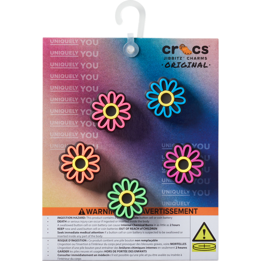 Crocs Lights Up Daisy 5 Pack Jibbitz Shoe Charm Women|Men|Jibbitz™ Charms