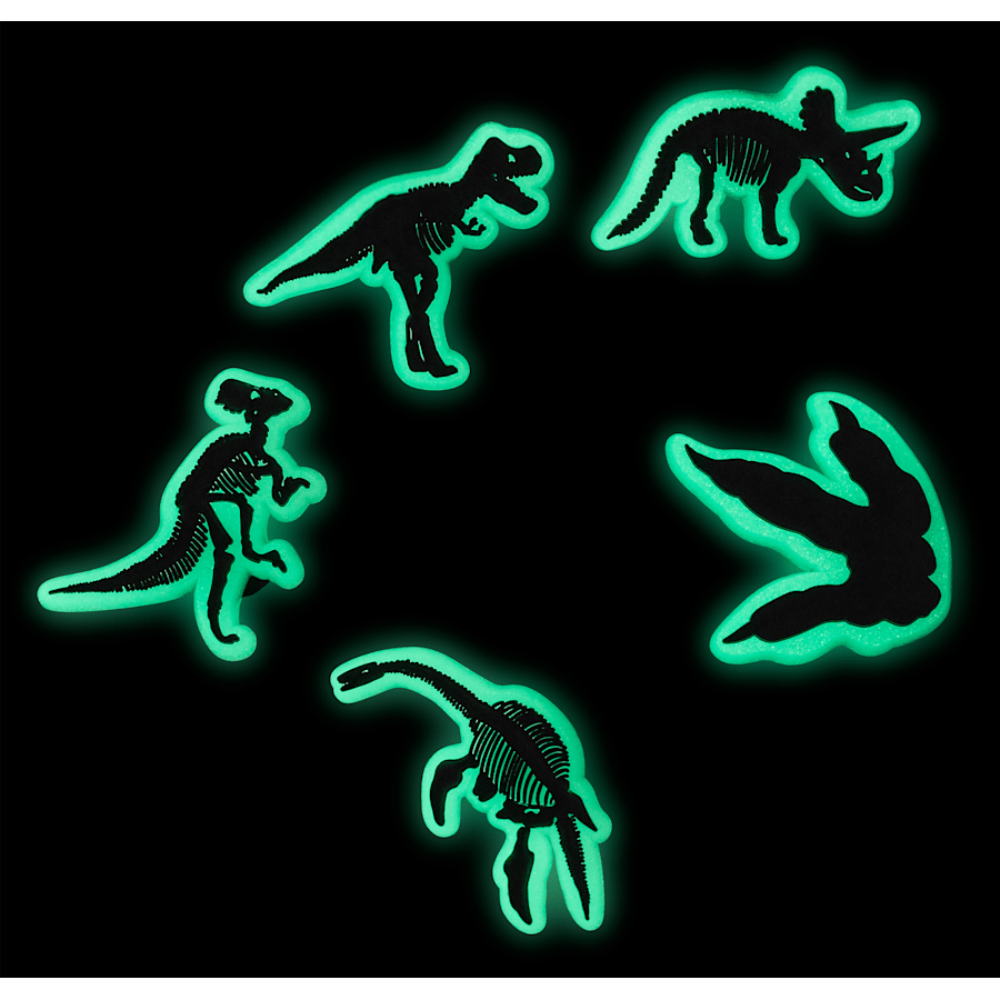 Crocs Glow In The Dark Dino 5 Pack Jibbitz Shoe Charm Women|Men|Jibbitz™ Charms