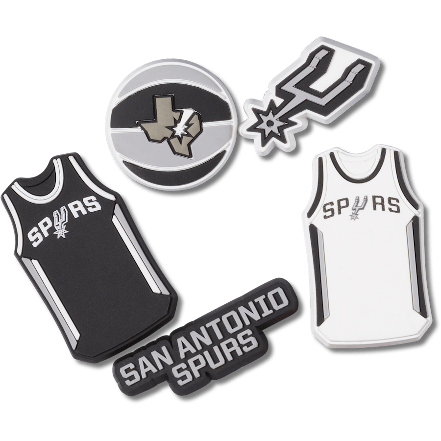 Crocs NBA San Antonio Spurs 5 Pack Jibbitz™ charms Women|Men|Jibbitz™ Charms