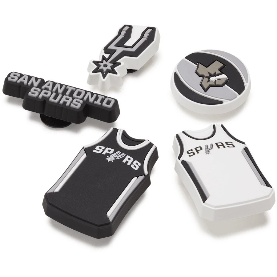 Crocs NBA San Antonio Spurs 5 Pack Jibbitz™ charms Women|Men|Jibbitz™ Charms