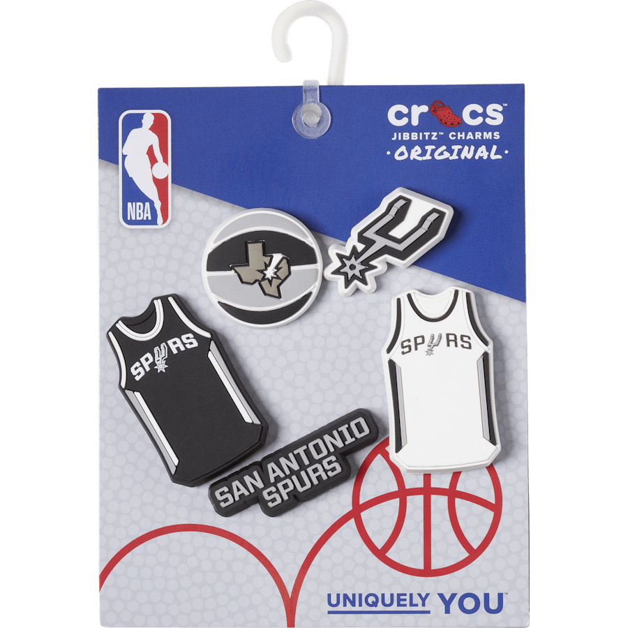 Crocs NBA San Antonio Spurs 5 Pack Jibbitz™ charms Women|Men|Jibbitz™ Charms