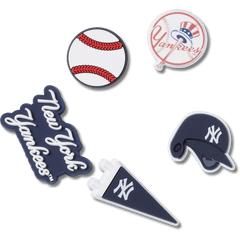Crocs MLB New York Yankees 5 Pack Jibbitz™ charms Women|Men|Kids|Jibbitz™ Charms