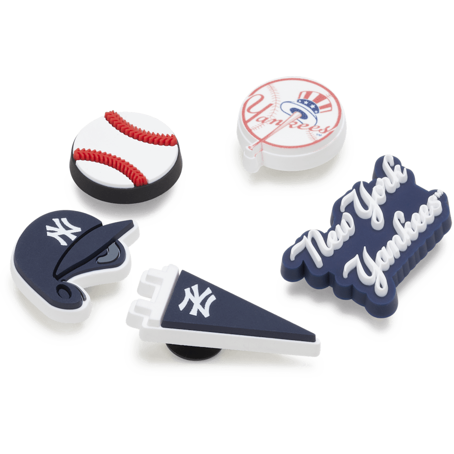 Crocs MLB New York Yankees 5 Pack Jibbitz™ charms Women|Men|Kids|Jibbitz™ Charms