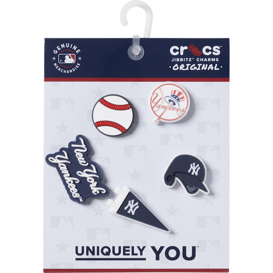 Crocs MLB New York Yankees 5 Pack Jibbitz™ charms Women|Men|Kids|Jibbitz™ Charms