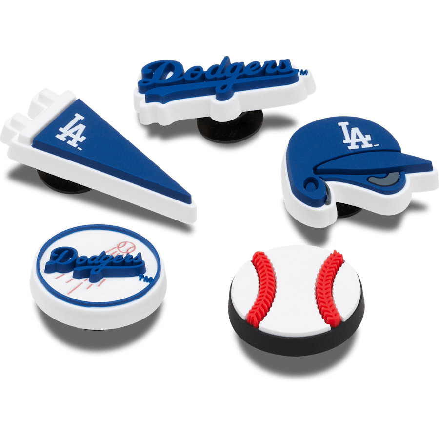 Crocs MLB Los Angeles Dodgers 5pck Jibbitz™ charms Women|Men|Kids|Jibbitz™ Charms