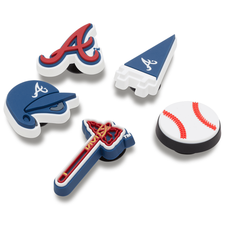 Crocs MLB Atlanta Braves 5 Pack Jibbitz™ charms Women|Men|Jibbitz™ Charms