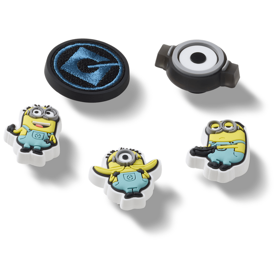 Crocs Minions 5 Pack Jibbitz™ charms Women|Men|Kids|Jibbitz™ Charms
