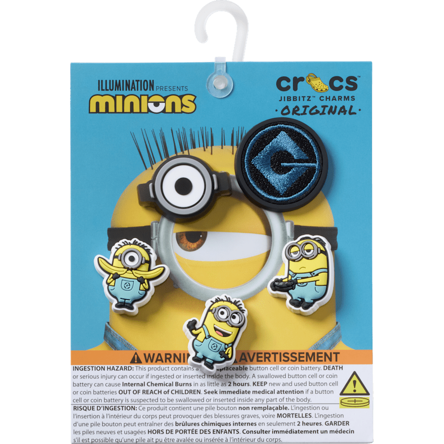 Crocs Minions 5 Pack Jibbitz™ charms Women|Men|Kids|Jibbitz™ Charms