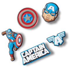 Crocs Captain America 5 Pack Jibbitz™ charms Women|Men|Kids|Jibbitz™ Charms
