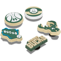 Crocs NBA Milwaukee Bucks 5 Pack Jibbitz™ charms Women|Men|Jibbitz™ Charms