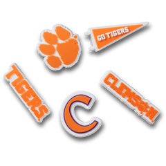 Crocs Clemson Univ 5 Pack Jibbitz™ charms Women|Men|Kids|Jibbitz™ Charms