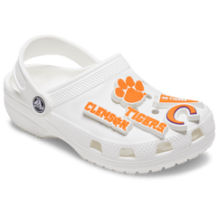 Crocs Clemson Univ 5 Pack Jibbitz™ charms Women|Men|Kids|Jibbitz™ Charms