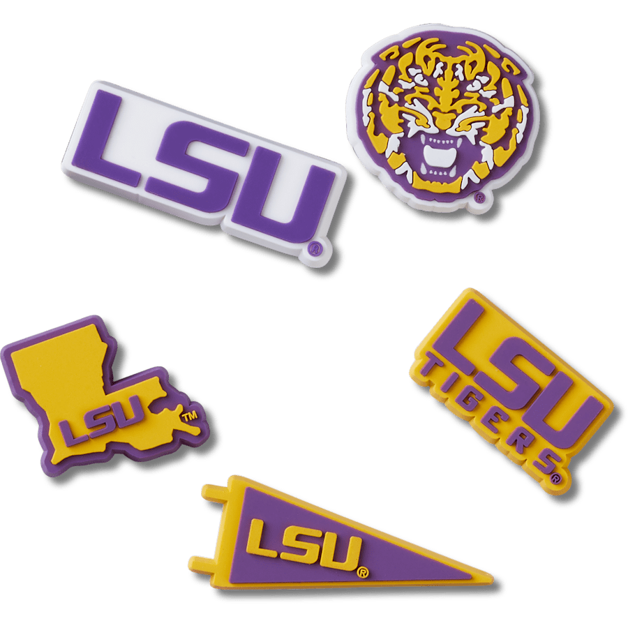 Crocs LSU 5 Pack Jibbitz™ charms Women|Men|Jibbitz™ Charms