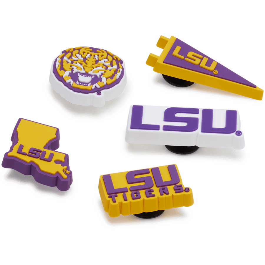 Crocs LSU 5 Pack Jibbitz™ charms Women|Men|Jibbitz™ Charms