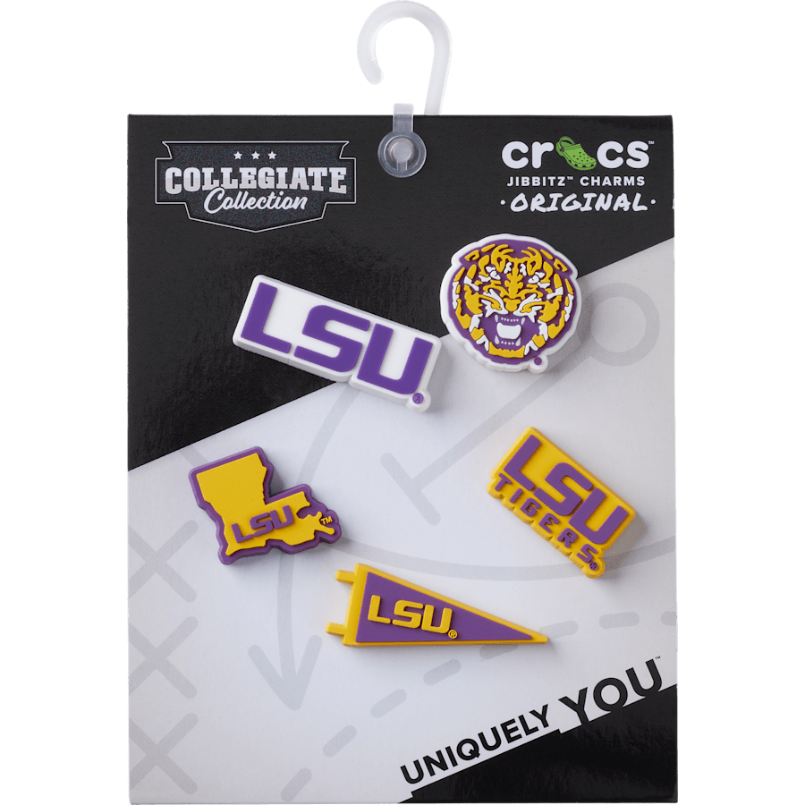 Crocs LSU 5 Pack Jibbitz™ charms Women|Men|Jibbitz™ Charms