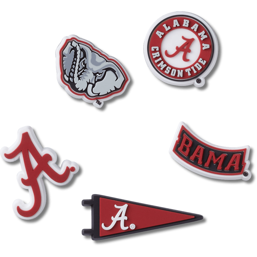 Crocs University of Alabama 5 Pack Jibbitz™ charms Women|Men|Jibbitz™ Charms