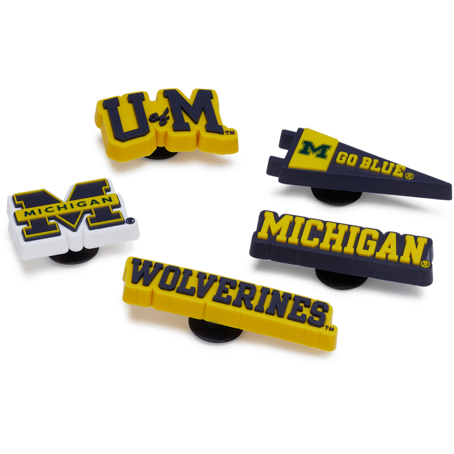 Crocs University of Michigan 5 Pack Jibbitz™ charms Women|Men|Jibbitz™ Charms