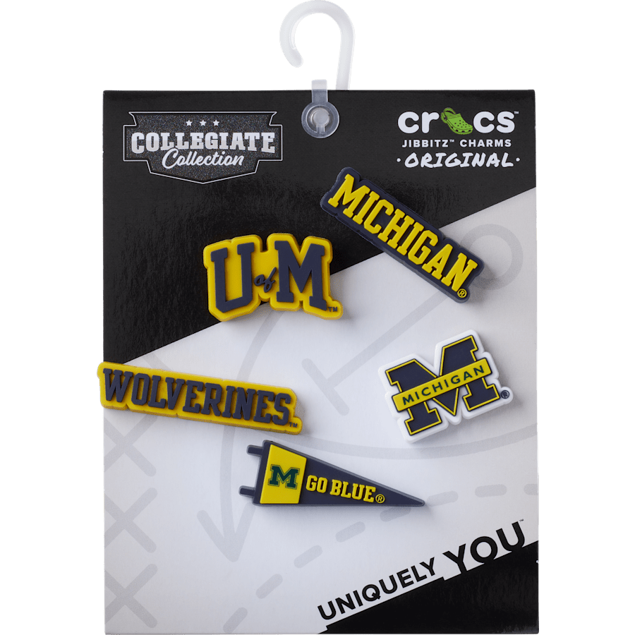 Crocs University of Michigan 5 Pack Jibbitz™ charms Women|Men|Jibbitz™ Charms