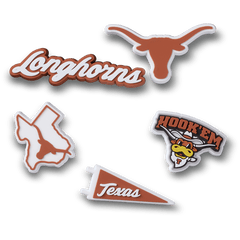 Crocs University of Texas 5 Pack Jibbitz™ charms Women|Men|Kids|Jibbitz™ Charms