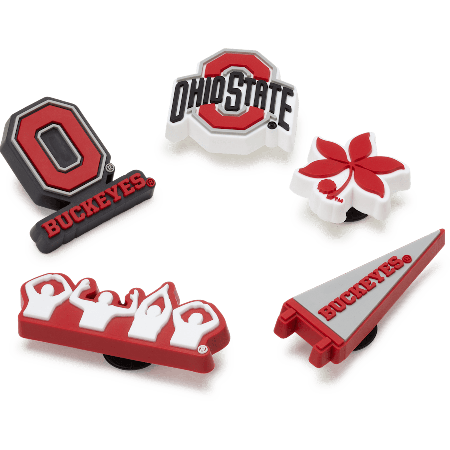 Crocs Ohio State University 5 Pack Jibbitz™ charms Women|Men|Jibbitz™ Charms