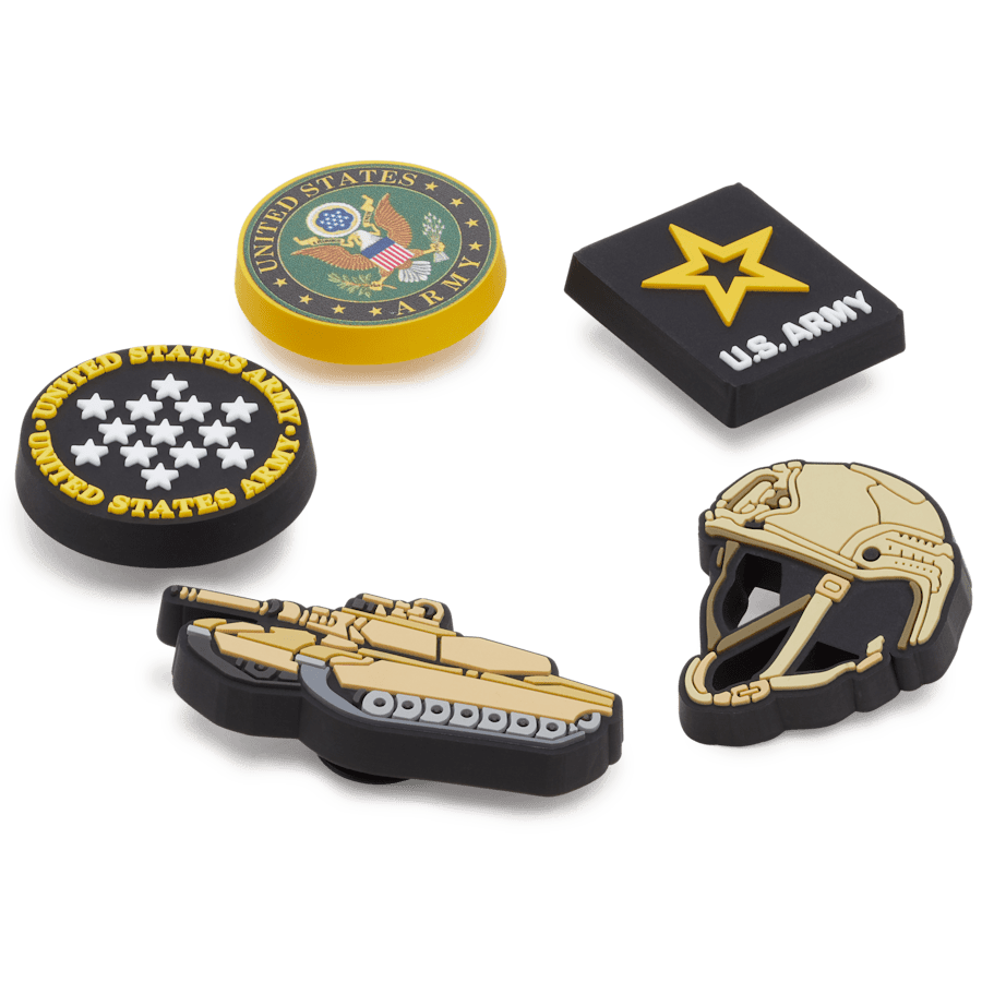 Crocs US Army 5 Pack 2 Jibbitz™ charms Women|Men|Kids|Jibbitz™ Charms