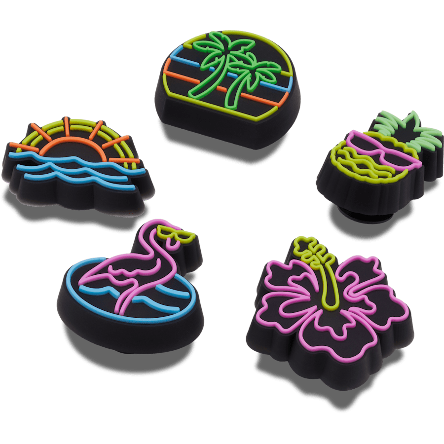 Crocs Lights Up Neon 5 Pack Jibbitz™ charms Women|Men|Jibbitz™ Charms
