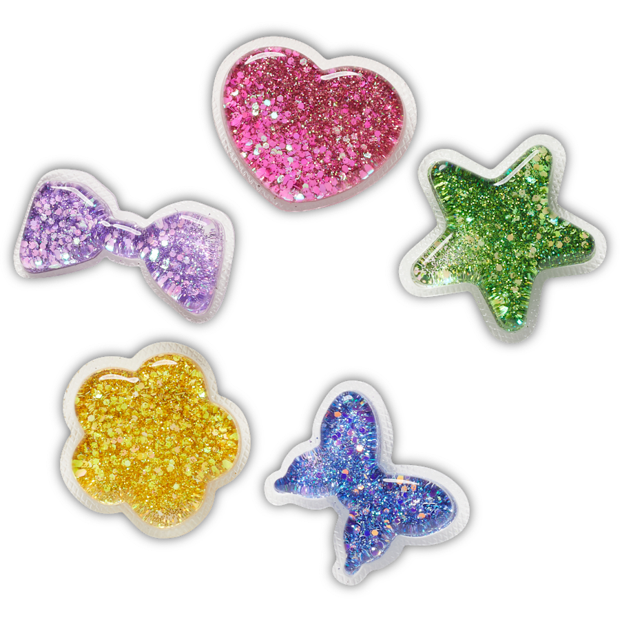 Crocs UV Changing Squish 5 Pack Jibbitz™ charms Women|Men|Jibbitz™ Charms