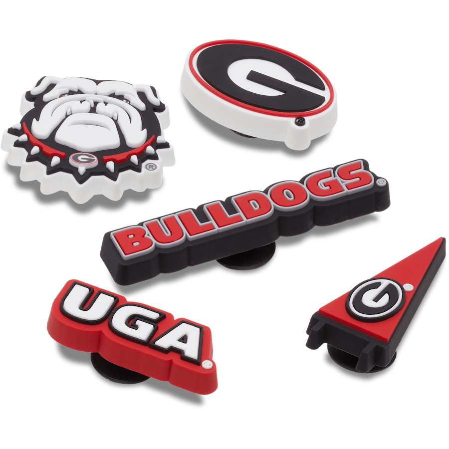 Crocs University of Georgia 5 Pack Jibbitz™ charms Women|Men|Kids|Jibbitz™ Charms