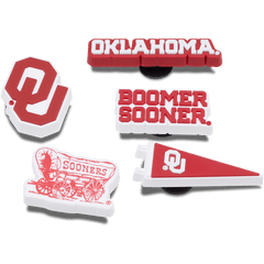 Crocs Univ of Oklahoma 5 Pack Jibbitz™ charms Women|Men|Kids|Jibbitz™ Charms