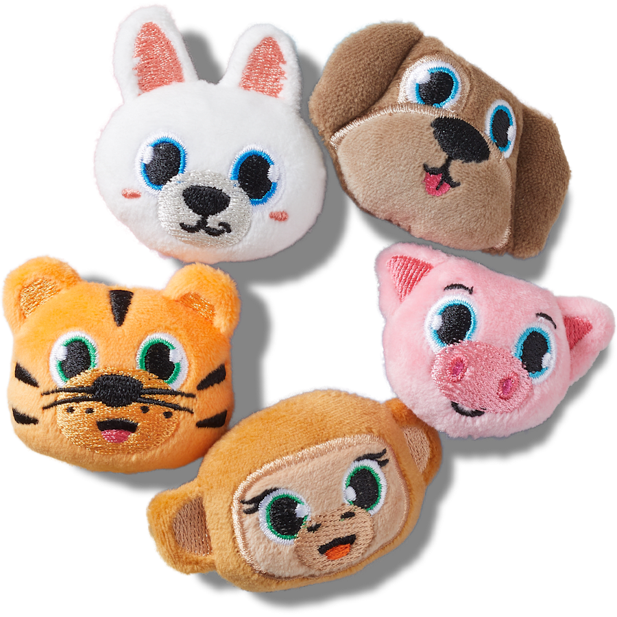 Crocs Fuzzy Animal 5 Pack Jibbitz™ charms Women|Men|Jibbitz™ Charms