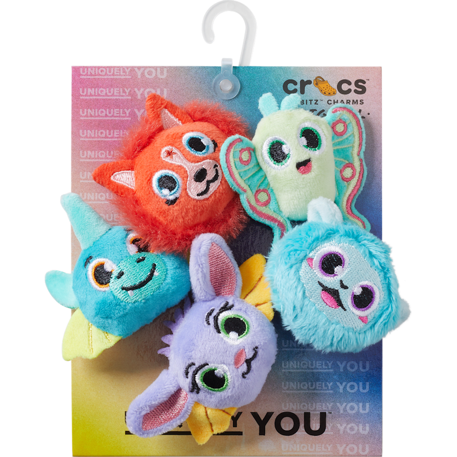 Crocs Fuzzy Fantasy Animals 5 Pack Jibbitz™ charms Women|Men|Jibbitz™ Charms