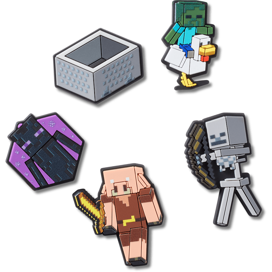 Crocs Minecraft 5 Pack Jibbitz™ charms Women|Men|Kids|Jibbitz™ Charms
