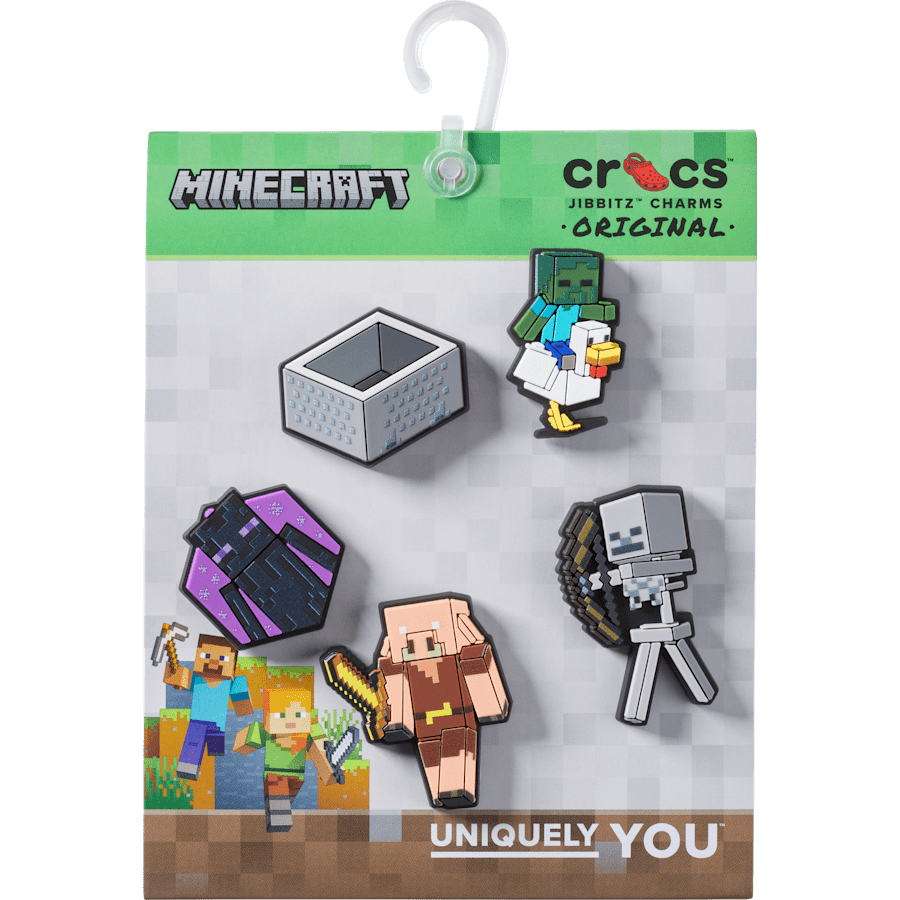 Crocs Minecraft 5 Pack Jibbitz™ charms Women|Men|Kids|Jibbitz™ Charms
