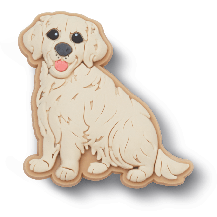 Crocs b'Golden Retriever Puppy Jibbitz Shoe Charm' Women|Men|Jibbitz™ Charms