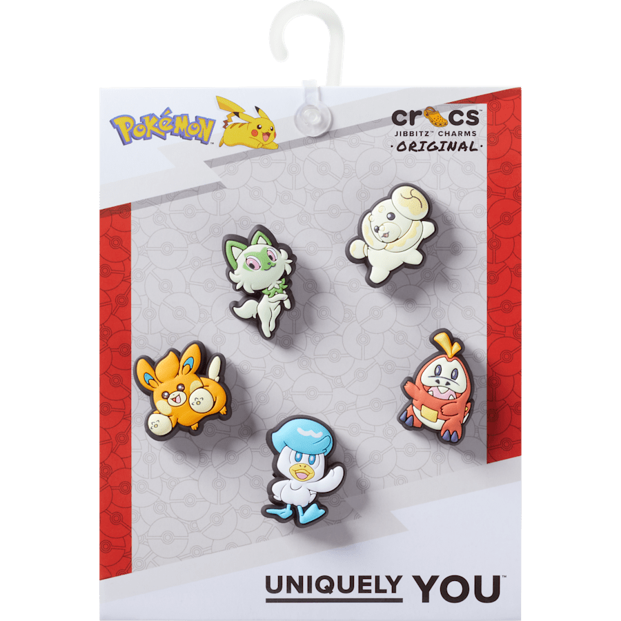 Crocs Pokemon Paldea 5 Pack Jibbitz™ charms Women|Men|Kids|Jibbitz™ Charms