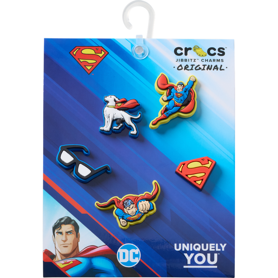 Crocs Superman 5 Pck Jibbitz™ charms Women|Men|Kids|Jibbitz™ Charms