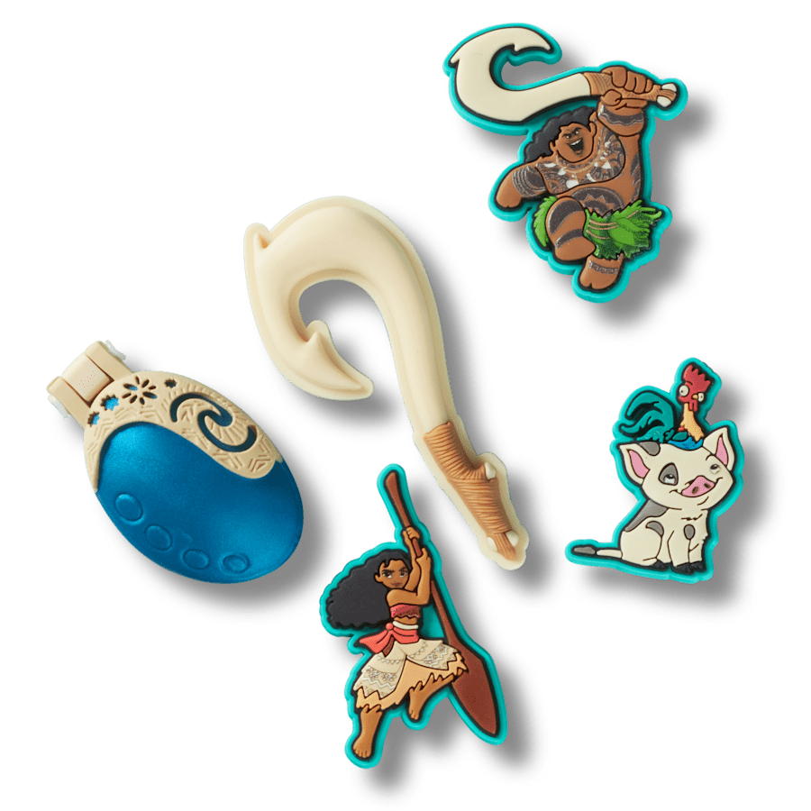 Crocs Disney Moana 5 Pack Jibbitz™ charms Women|Men|Kids|Jibbitz™ Charms